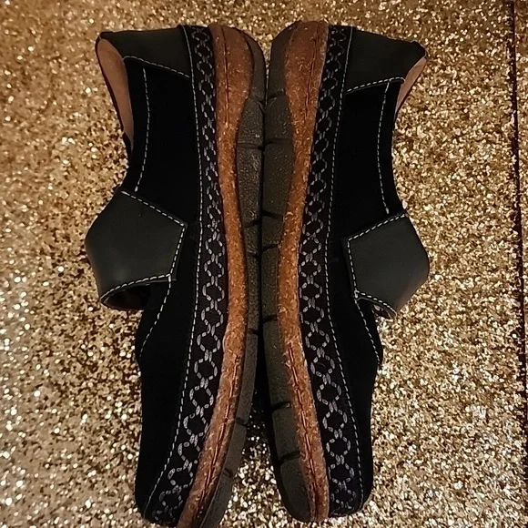 EARTH ORIGINS BLACK FLAT COMFORT SHOES SIZE 7 GOOD CONDITION - Picture 10 of 12